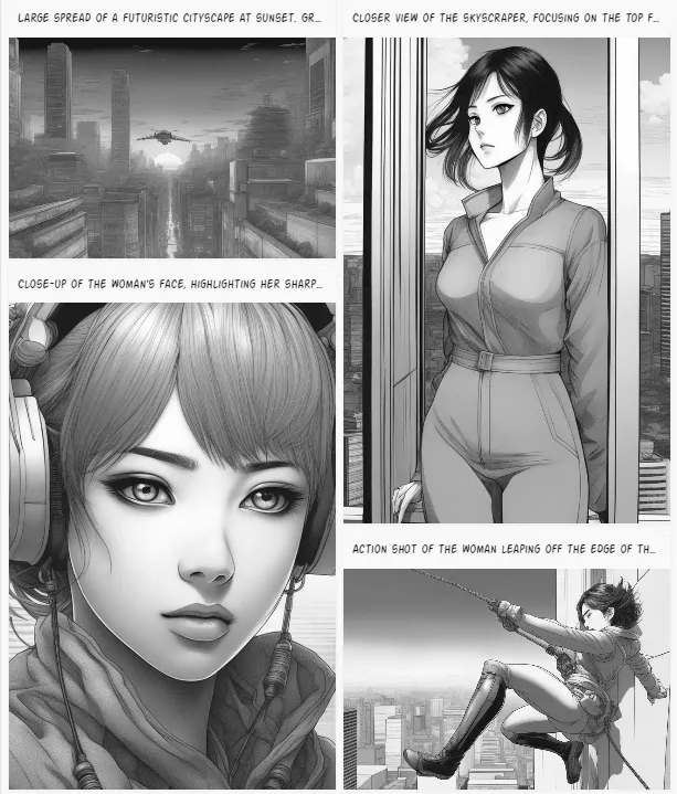 AI Comic Factory-Black and white Style
