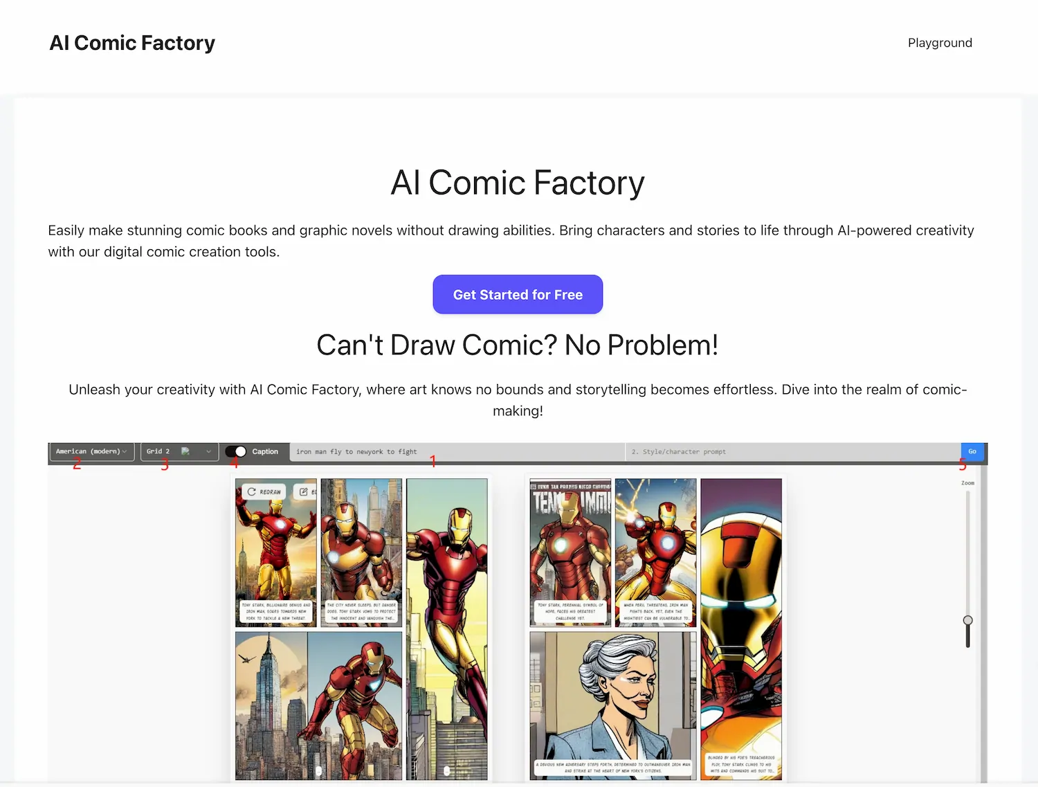 AI Comic Factory screenshot