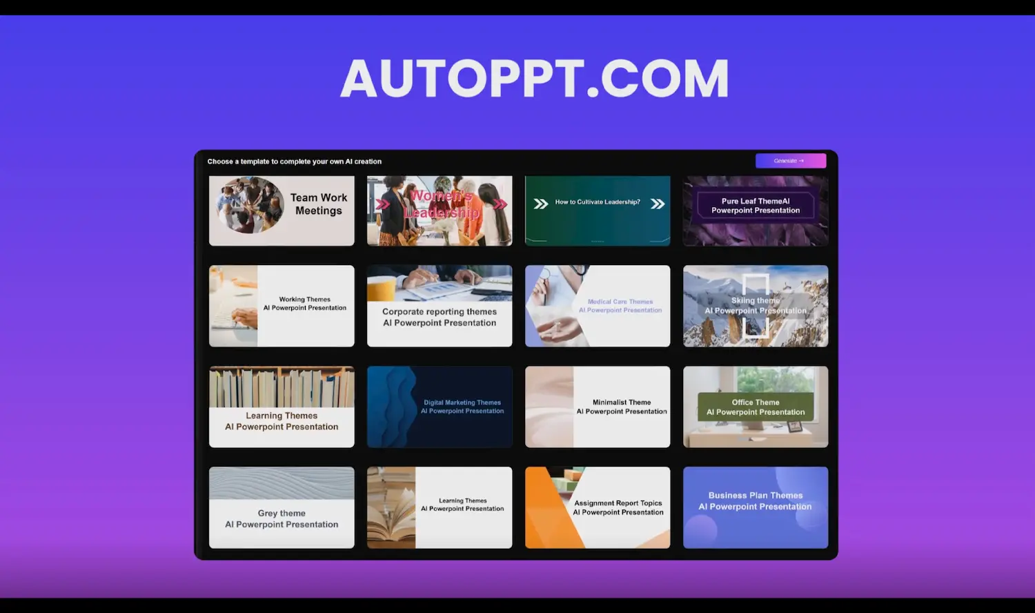 Autoppt - Presentation AI Generator screenshot