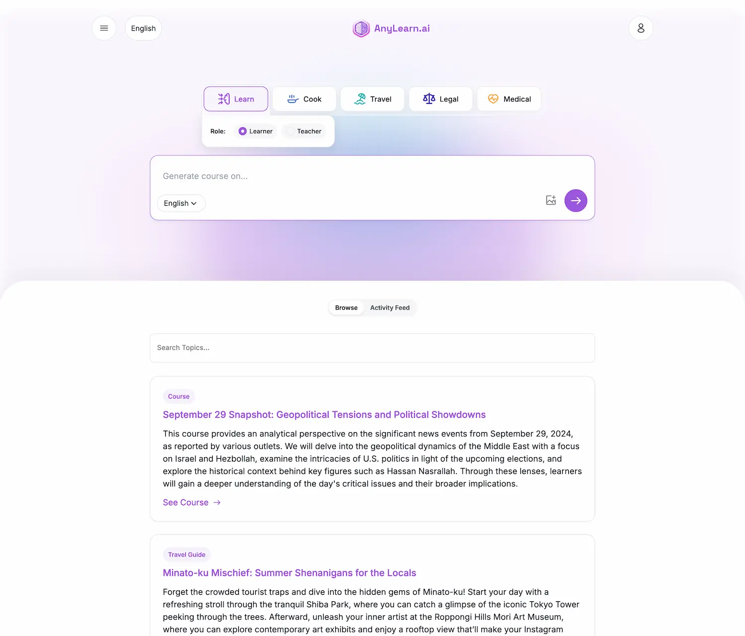AnyLearn.ai screenshot